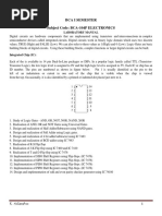 Bca I Semester Subject Code: BCA-104P ELECTRONICS: Laboratory Manual