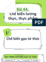 Công Nghệ - Bài 44 Chế Biến Lương Thực, Thực Phẩm