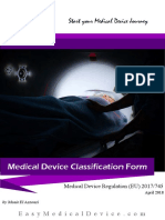 Medical Device Classification Form