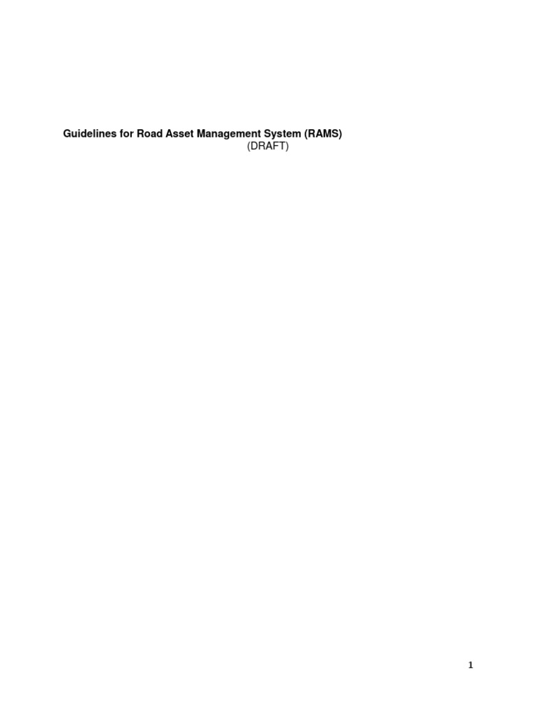 Guidline RAMS | PDF | Depreciation | Asphalt