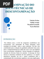 TÉCNICAS DE DESCONTAMINAÇÃO DO SOLO
