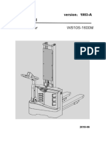 Parts Manual: Electric Stacker WS10S-1600M