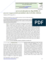 Estimation of True Preceacal Phosphorus Digestibility of Phytase Supplemented Groundnut Cake in Broiler Chicken