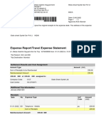 Expense Report/Travel Expense Statement: Settlement Results and Cost Assignment
