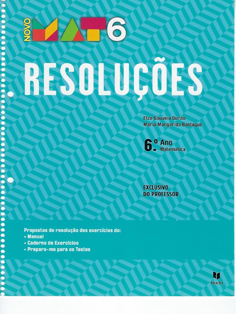 Novo Mat 6 Resoluções | PDF