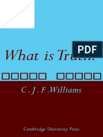 ! Livro. What Is Truth, C. J. F. Williams - Cambridge 2009