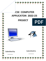 Computer Project 2022