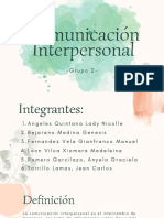 Comunicación Interpersonal - Comportamiento Organizacional