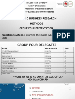 Group 4 Q .14 Business Research Methods