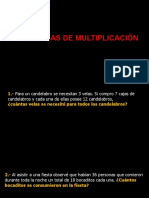 Problemas de Multiplicación