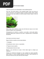 como fazer uma horta sem espaço1