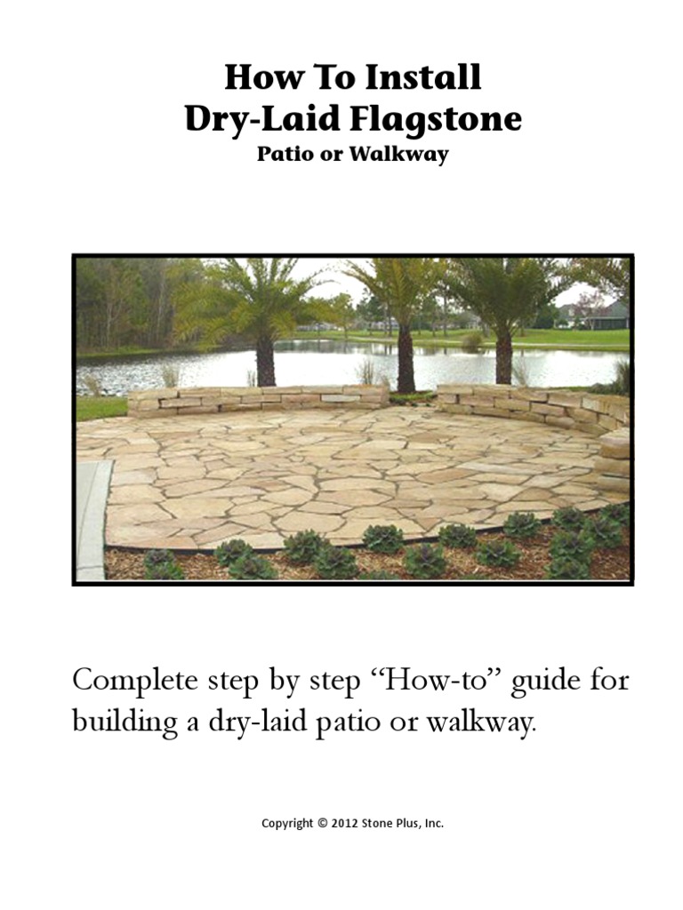 How To Install DryLaid Flagstone PDF Road Surface Building Materials