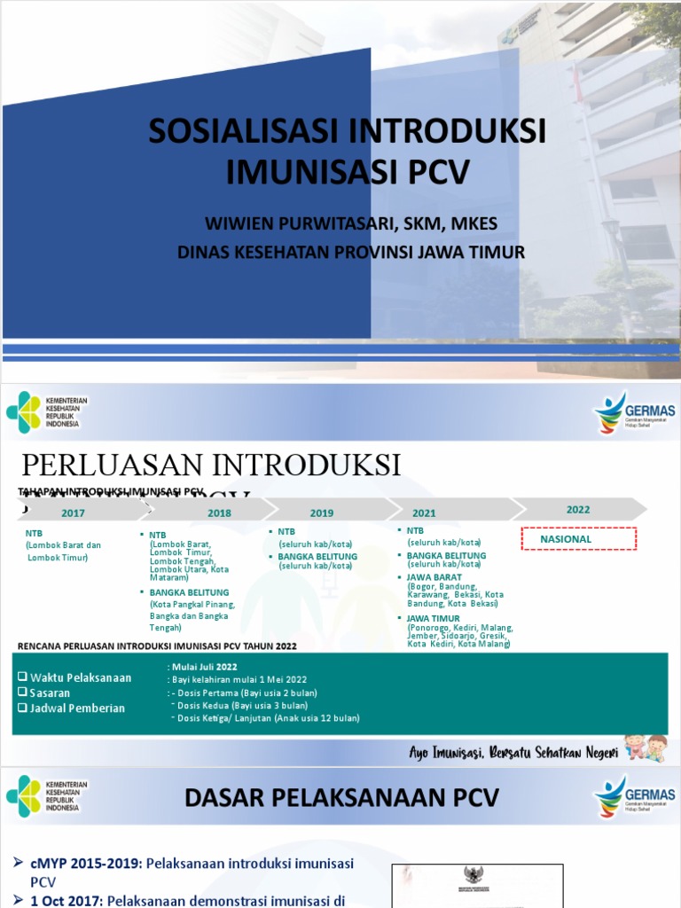 Perluasan Imunisasi PCV 2022 di NTB | PDF