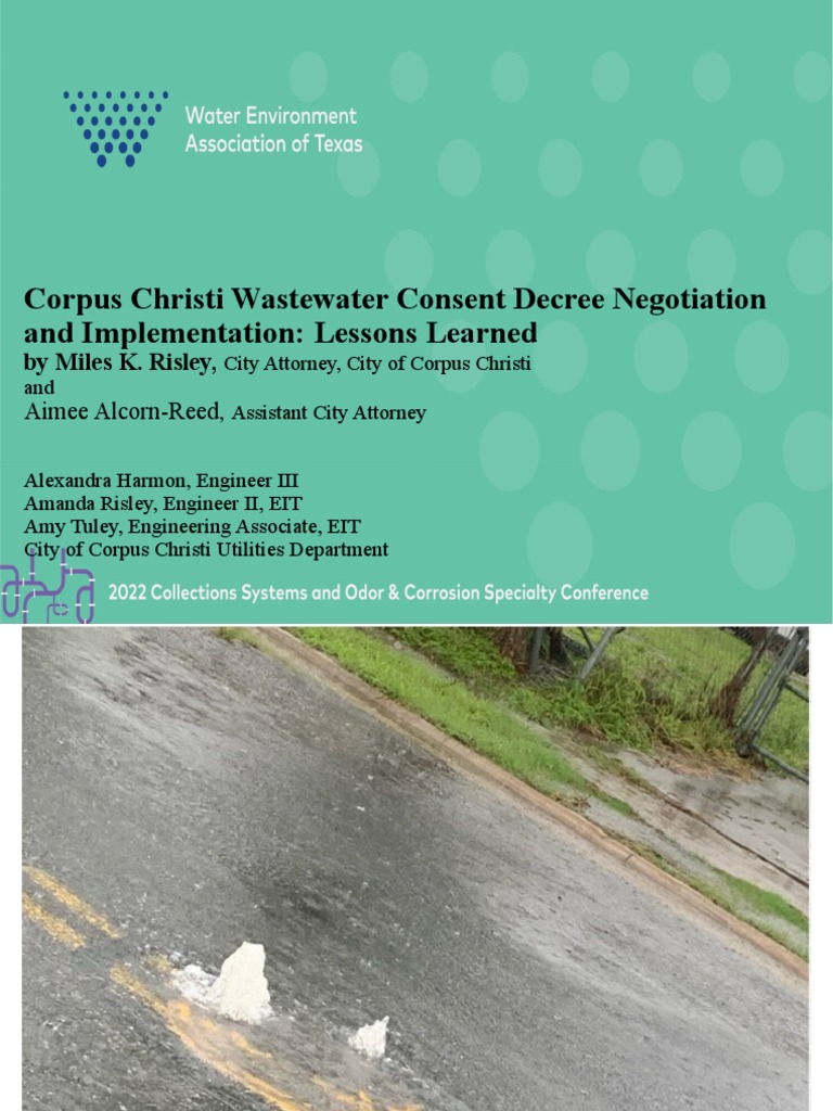 Corpus Christi Wastewater Consent Decree Insights | PDF | Sanitary ...