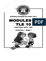 Modules in TLE 10: Schools Division of Pasay City