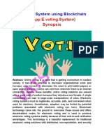 E Voting Using Blockchain Synopsis1