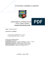 Trabajo de Investigación - Quimica General