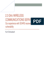 2.3 GHZ Wireless Communications Service:: Our Experience With SDARS Receiver Vulnerability
