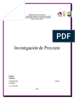 Investigación de Proyecto