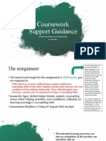 Coursework Support Guidance Acar144
