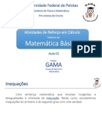 Inequações: conceitos e resolução de inequações do 1o grau, duplas, modulares, produto e quociente