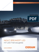 LED Night Breaker H7 Vehicle List (DE)