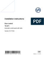 Installation Instructions: Door Control TS 971