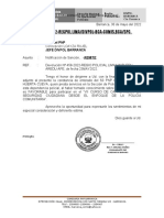 Notificación de sanción y curso de capacitación en seguridad ciudadana