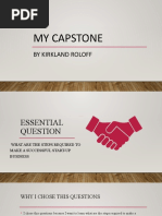 Capstone Start-Up Business