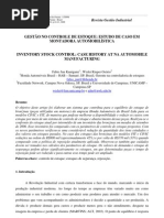 GESTÃO NO CONTROLE DE ESTOQUE ESTUDO DE CASO EM