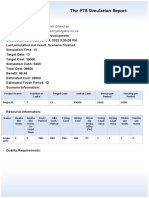 The PTB Simulation Report: User: Chandran Geetha Pramoth Chandran User Email: 200512299@student - Georgianc.on - Ca