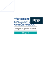 Técnicas evaluación opinión pública