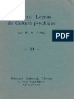 Mes 20 Leçons de Culture Psychique III (W. R. Borg)