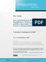 Las Concepciones Del Estado Dedurkheim y Weber Ante La Teoría