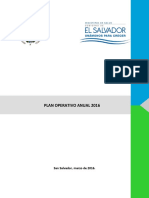 Plan Operativo Anual 2016 MINSAL (POI 2016