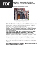 La devozione del Beato papa Giovanni XXIII per sant'Antonio di Padova
