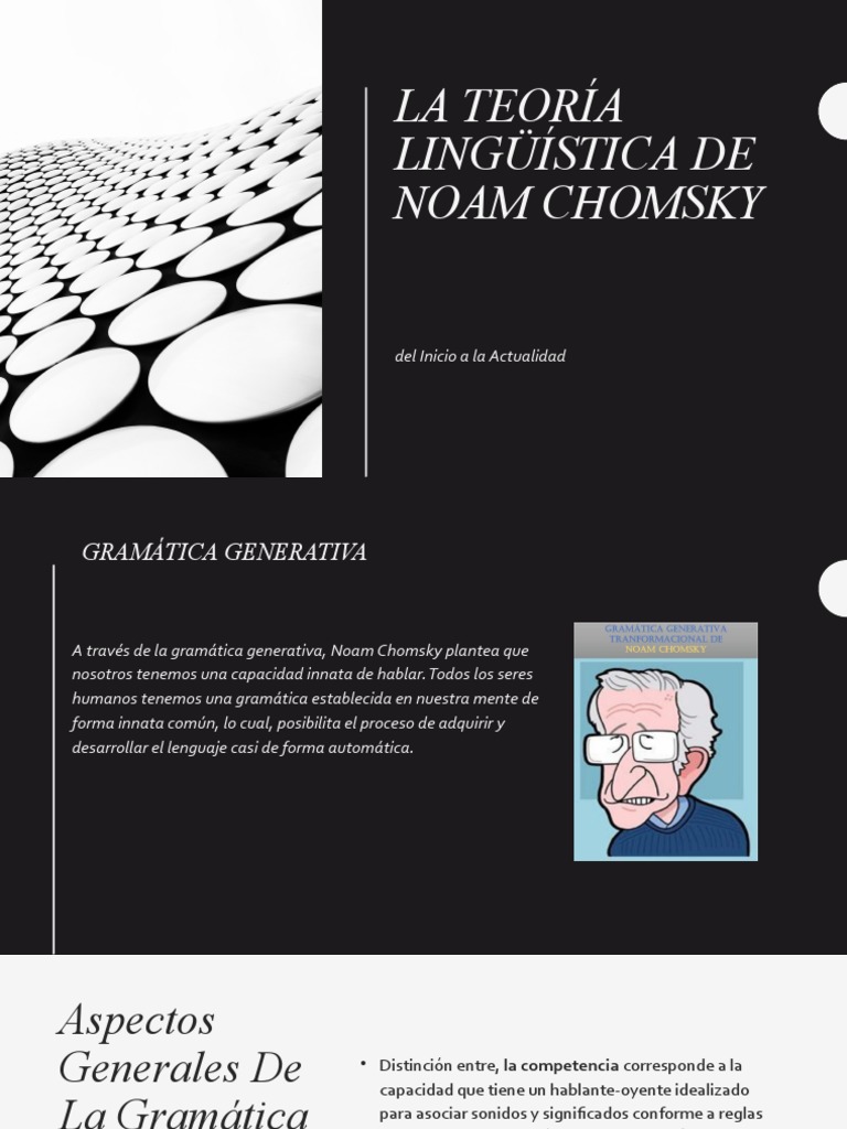 La Teoría Lingüística De Noam Chomsky Pdf Noam Chomsky Lingüística