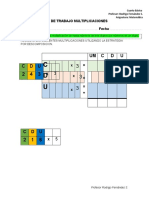 Guia de Trabajo Multiplicaciones