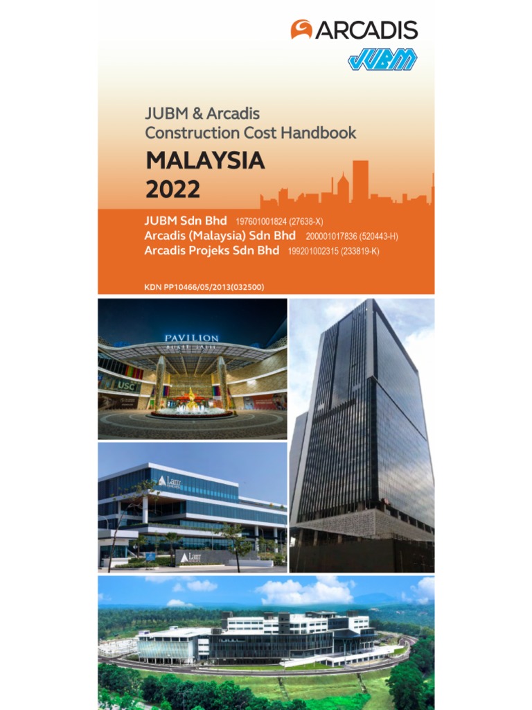 JUBM Arcadis Construction Cost Handbook MY 2022 PDF