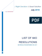 List of MSC Resolutions