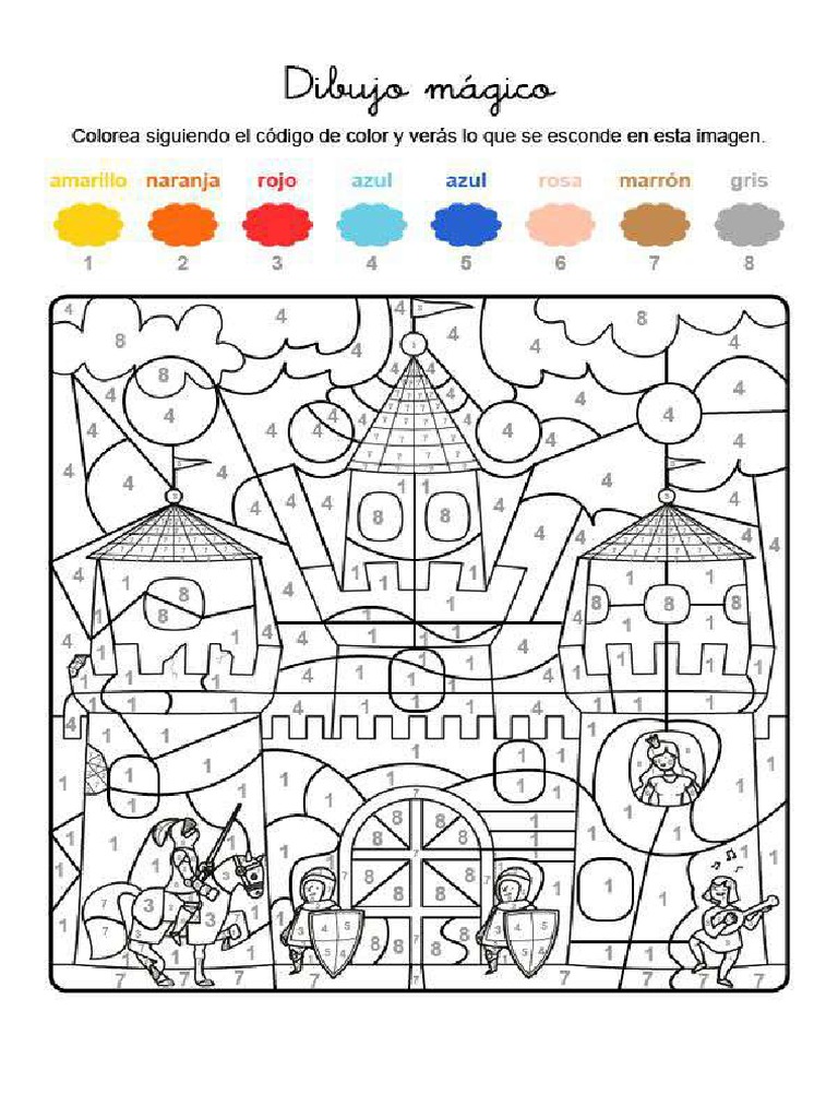 dibujo-magico-de-una-fortaleza-dibujo-para-colorear-e-imprimir-pdf