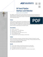 Oil Transit Pipeline Interface Level Detection: Problem