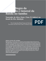 O Papa Negro Da Umbanda e General Da Banda No Samba: Tancredo Da Silva (Tata Ti Inkice) e o Pós-Abolição No Brasil