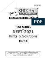 Full Test-6 - (Solution) 20-07-2021