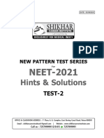 NEET-2021: Hints & Solutions
