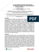 Desarrollo E Implementación de Un Sistema de Monitoreo Estructural en Tiempo Real para Un Edificio en Escala Real