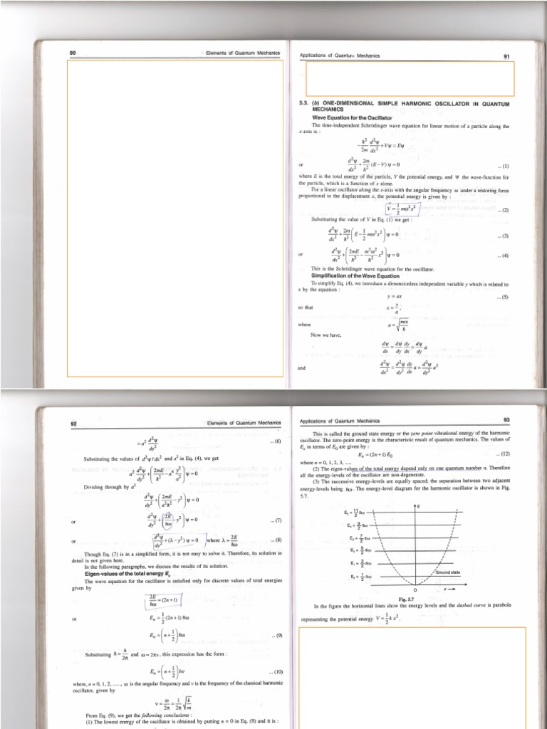 Harmonic Oscillator Hydrogen Atom PDF