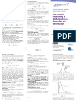 Probability & Statistics Facts, Formulae and Information: Www. .Ac - Uk