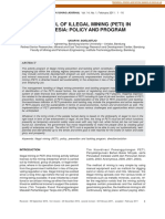 Control of Illegal Mining (Peti) in Indonesia: Policy and Program