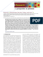 Inflection Point: A Perspective On Photonic Nanojets: G G, P Z, S C, Y Z, H Y